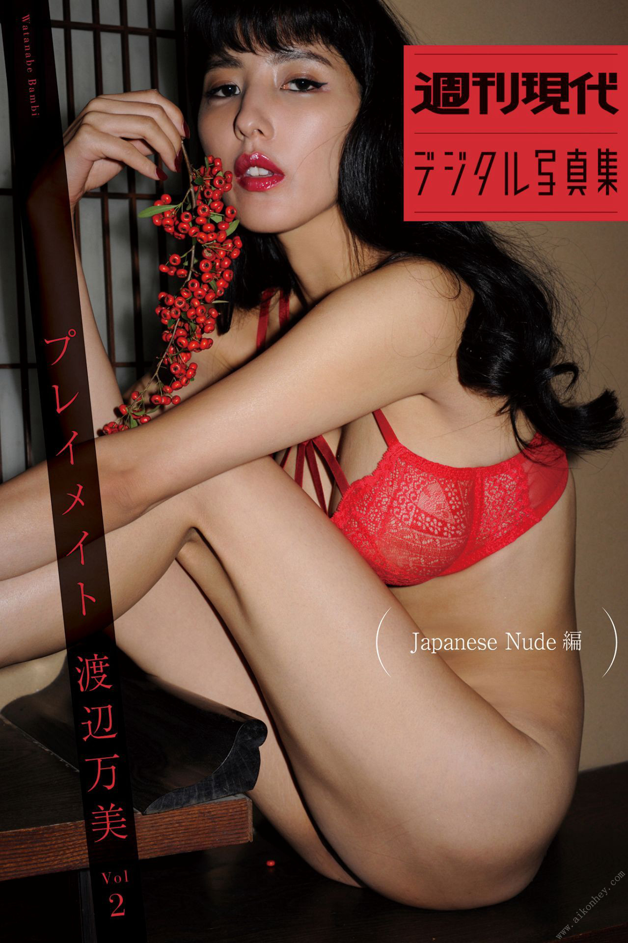 Bambi Watanabe 渡辺万美, 週刊現代デジタル写真集 プレイメイト Vol.2 Japanese Nude編 Set.01